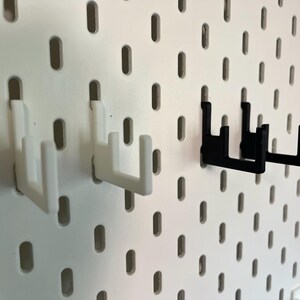Nintendo Gameboy Pocket Display Stand Hooks | 3D Printed Holder for IKEA Skadis Uppspel Pegboard image 4