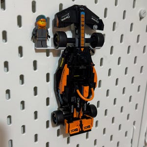 Lego Speed Champions Car Display Stand for Ikea Skadis Pegboard
