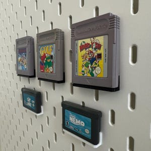Suporte individual para cartucho Game Boy / GBA para Ikea Skadis / Uppspel Pegboard imagem 2
