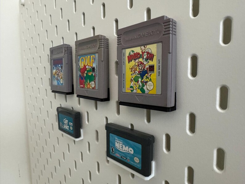 Suporte individual para cartucho Game Boy / GBA para Ikea Skadis / Uppspel Pegboard imagem 2