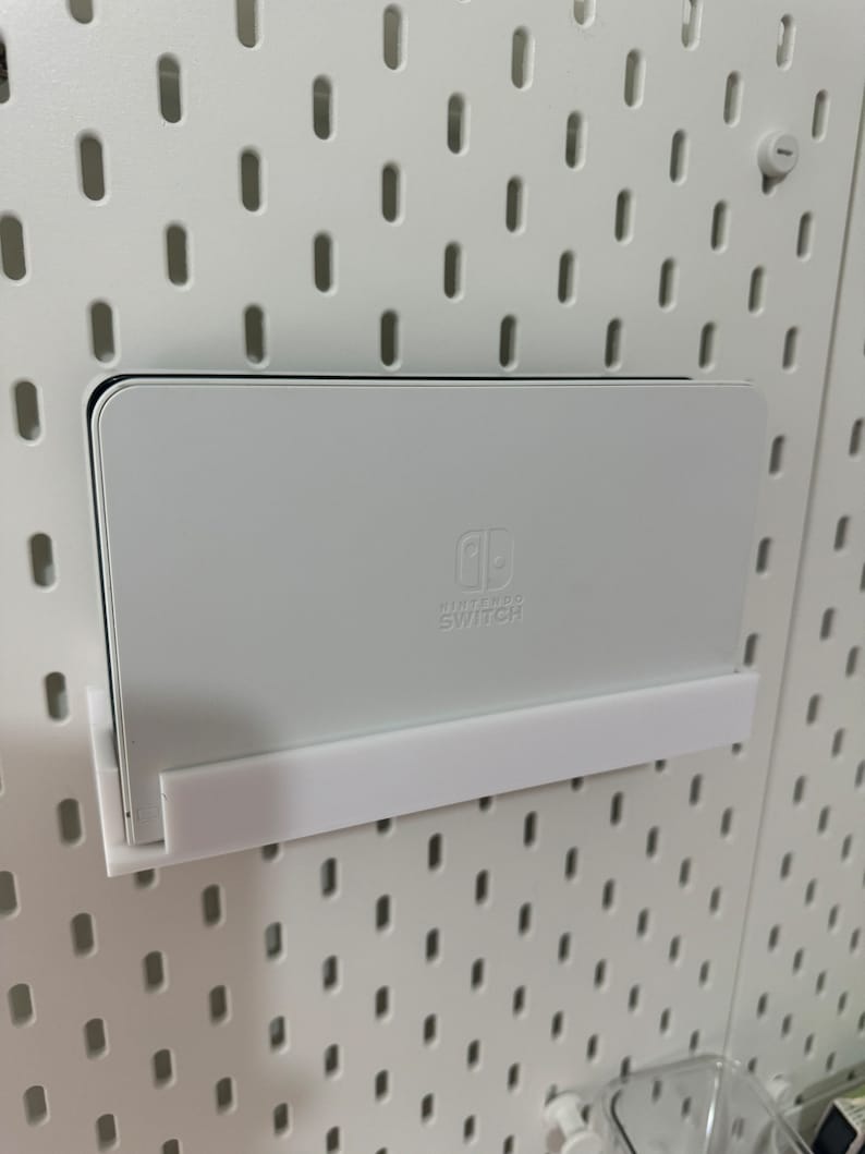 Switch OLED dockningsskärmhållare för Ikea Skadis eller Uppspel Pegboard bild 1