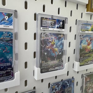Suporte para cartão de troca de cartas TCG com classificação ACE para painel perfurado IKEA Skadis / Uppspel