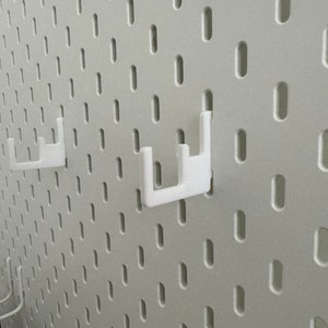 Expositor de ganchos para soporte de cubierta de vapor de válvula para tablero perforador IKEA SKADIS / UPPSPEL Blanco