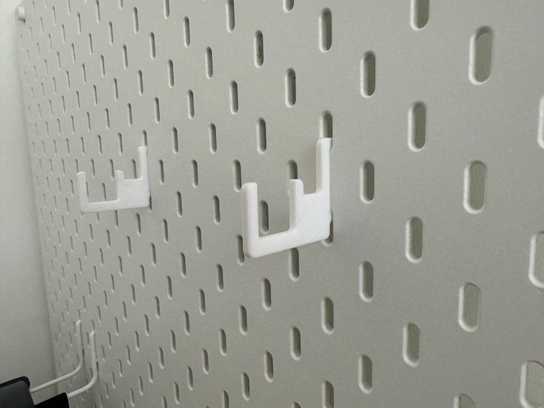 Expositor de ganchos para soporte de cubierta de vapor de válvula para tablero perforador IKEA SKADIS / UPPSPEL Blanco