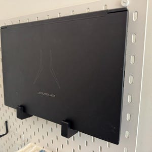 Laptop Krokar Hållare Display Stand för IKEA SKADIS / UPPSPEL Pegboard bild 6
