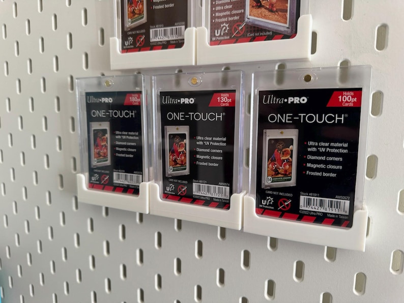 Magnetic Trading Card Holder Mount for IKEA SKÅDIS, Ultra Pro 55-180pt image 2