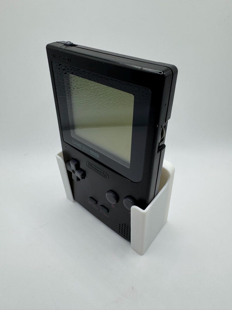 Nintendo Gameboy Pocket Pegboard Mount 3D-printade displaykrokar för IKEA Skadis Pegboard bild 7