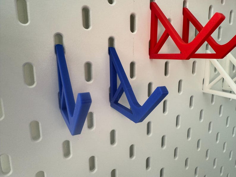 Krokar till spelkontroll: Universell passform för IKEA SKADIS Pegboard bild 10