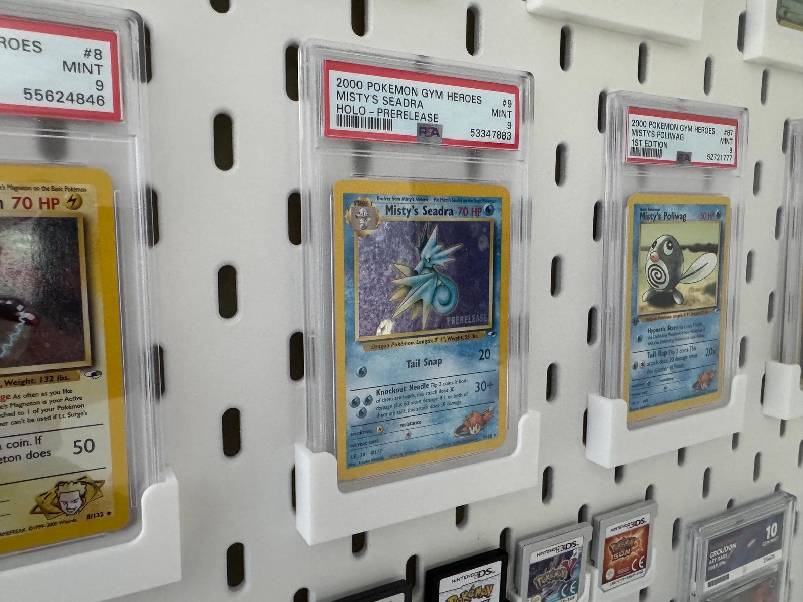 Trading Card TCG Card Holder Mount for IKEA Skadis / Uppspel Pegboard