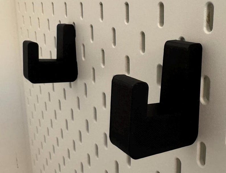 Laptop Krokar Hållare Display Stand för IKEA SKADIS / UPPSPEL Pegboard bild 2