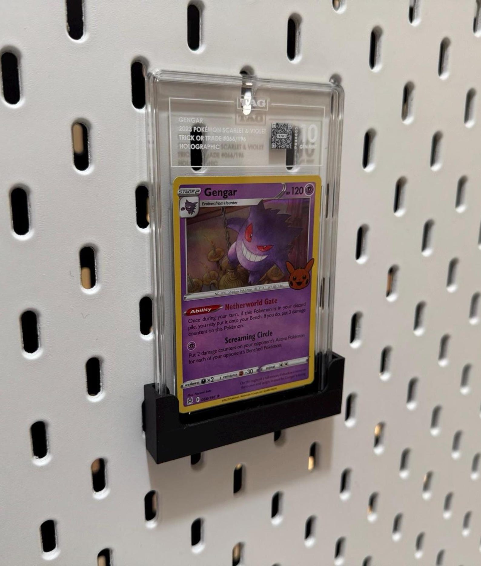 TAG Graded Trading Card TCG Card Holder Mount for IKEA Skadis / Uppspel Pegboard