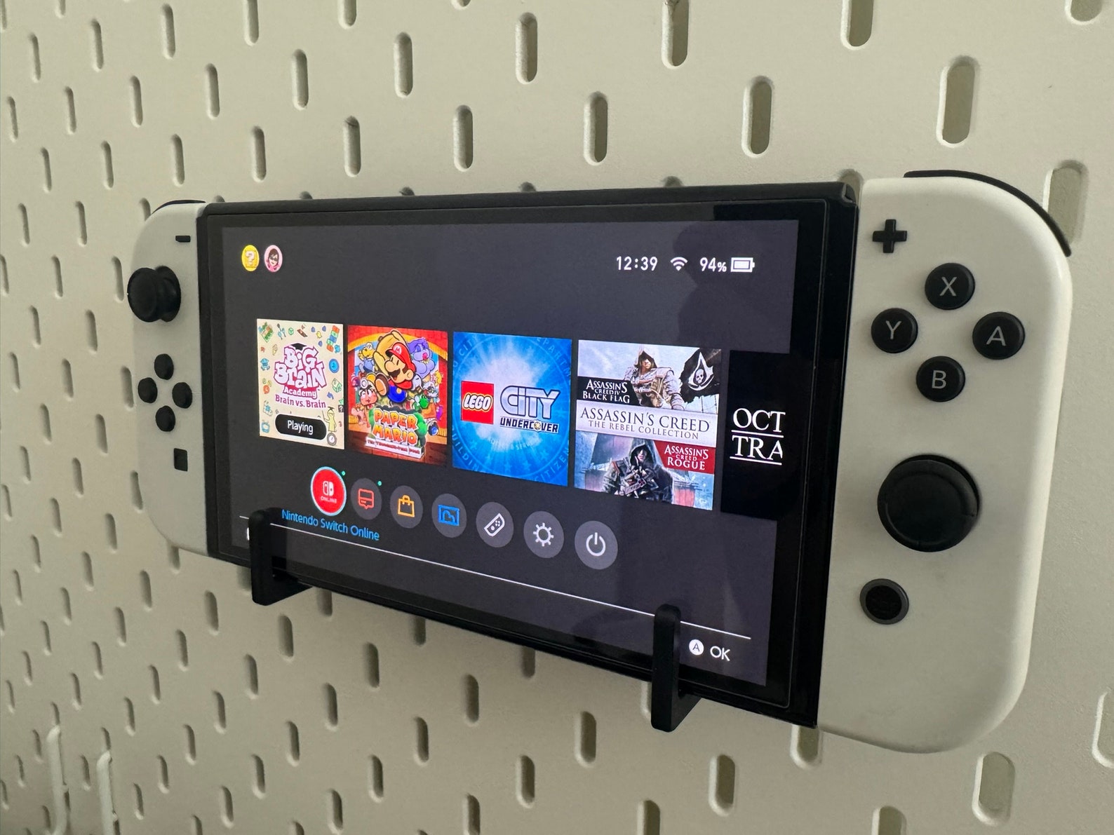Nintendo Switch (Oled, Normal and Lite) Pegboard Hooks for IKEA SKADIS / UPPSPEL