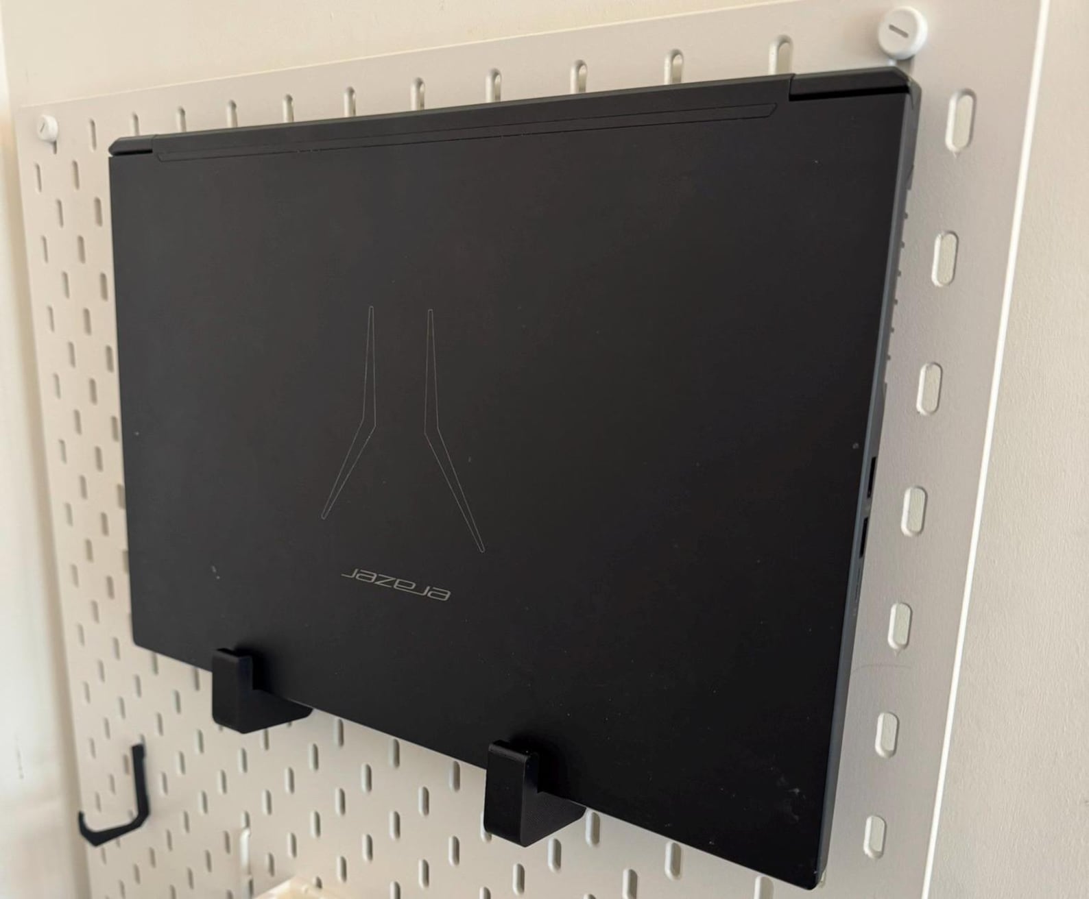Laptop Hooks Holder Display Stand for IKEA SKADIS / UPPSPEL Pegboard