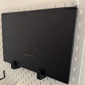 Laptop Haken Halter Display Ständer für IKEA SKADIS / UPPSPEL Pegboard