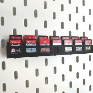 Nintendo Switch 2用ゲームカード収納ディスプレイスタンド（IKEA Skadis Uppspel ペグボード用）