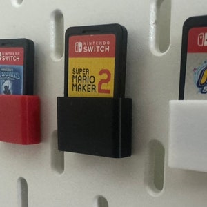 Individuele Switch Game Card-cartridgehouder voor Ikea Skadis Uppspel-pegboard