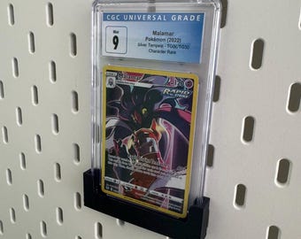 CGC Graded Trading Card TCG Card Holder Mount for IKEA Skadis / Uppspel Pegboard