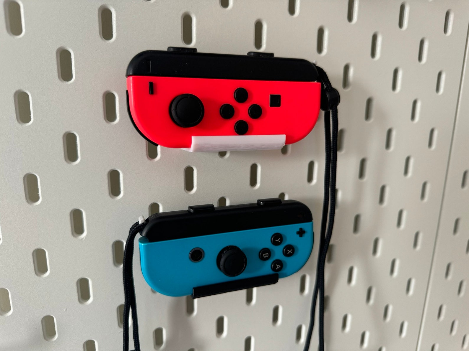 Switch JoyCon Controller Mount Display for IKEA Skadis Uppspel Pegboard