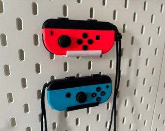 Switch JoyCon Controller Mount Display for IKEA Skadis Uppspel Pegboard