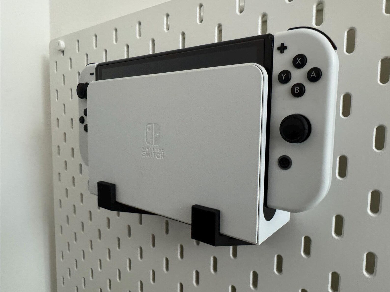 Switch OLED Original Dock Display Mount Holder for Ikea Skadis Pegboard