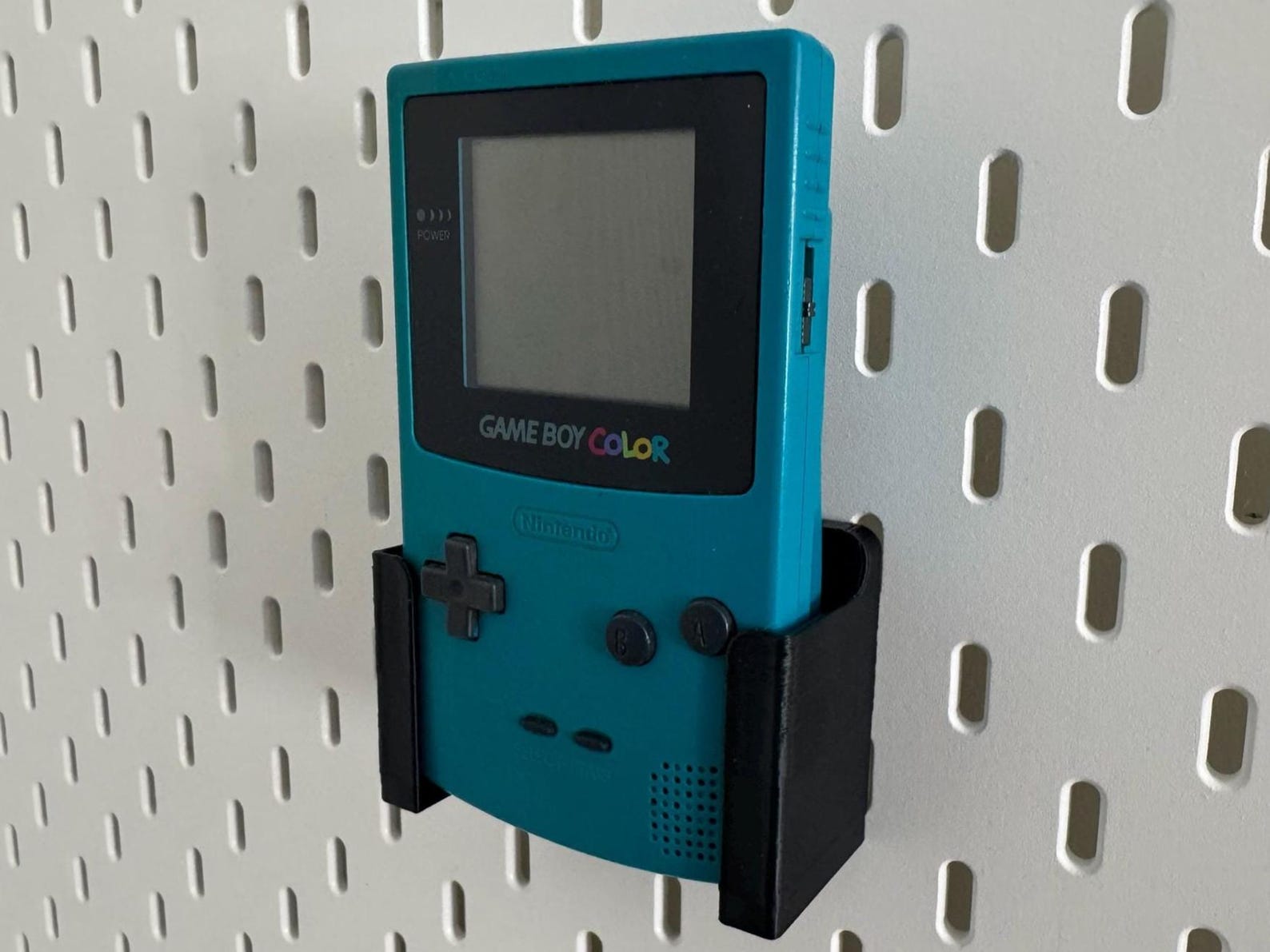 Ikea Skadis Uppspel Pegboard Holder Stand Console for Nintendo Gameboy Color