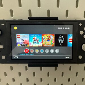 Switch lite display holder for ikea pegboard