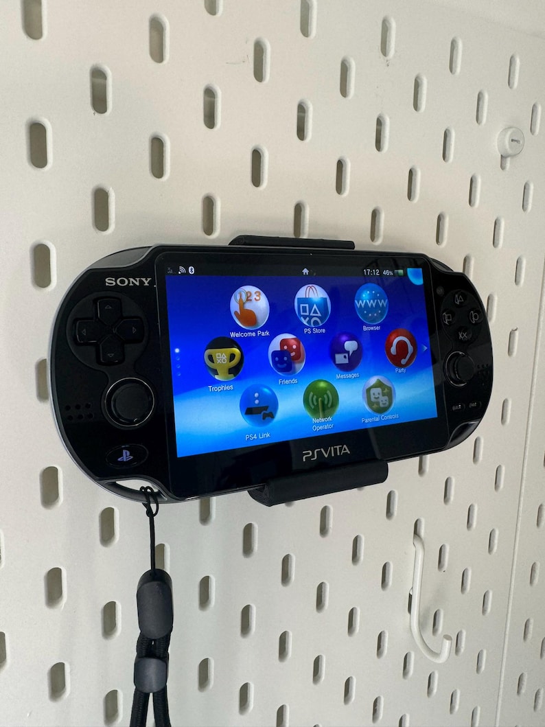 PlayStation Vita PSVITA Handhållen Konsol Display Stand OLED 1000 för Ikea Skadis Uppspel Pegboard bild 2