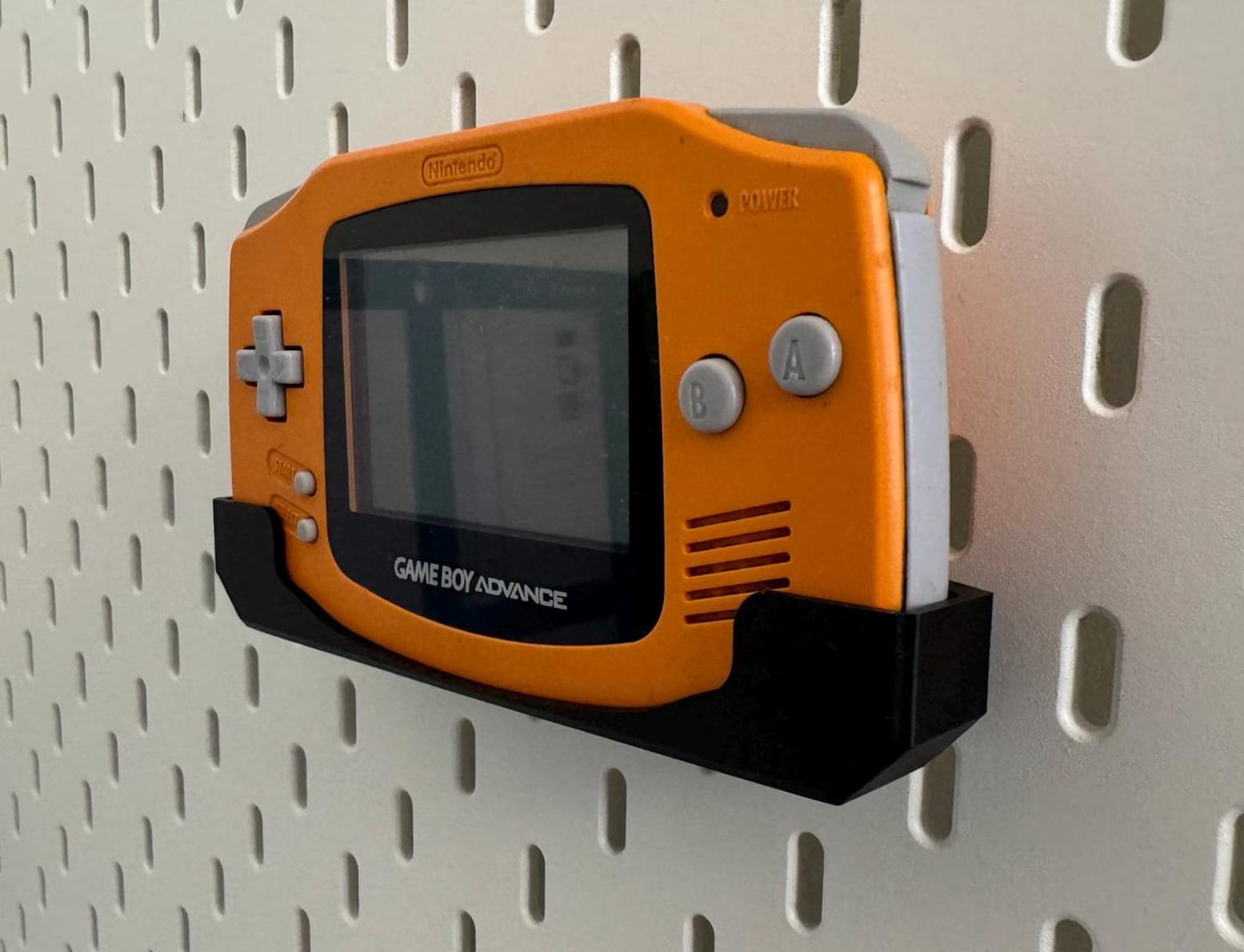 Nintendo Gameboy Advance Display Stand for IKEA Skadis Uppspel Pegboard