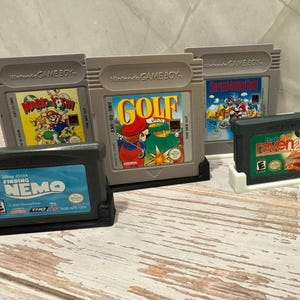 Individual Gameboy Game Card Cartridge Display Holder Stand