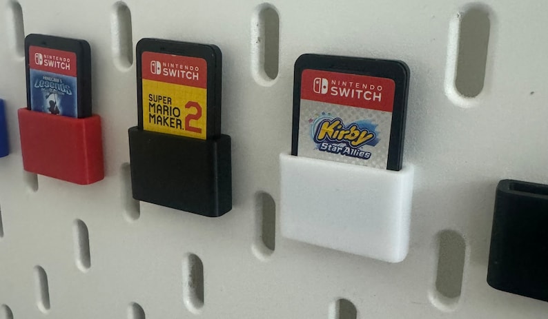 Individuell Switch-spelkortshållare för Ikea Skadis Uppspel Pegboard bild 2