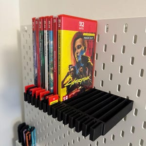 Nintendo Switch 2 Game Stand for IKEA Skadis - Holds 14 Games - Switch Wall Storage image 8