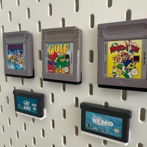 Suporte individual para cartucho Game Boy / GBA para Ikea Skadis / Uppspel Pegboard imagem 1