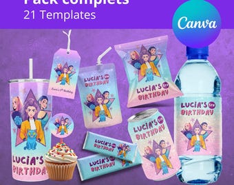 Kpop Demon Hunter Party Pack Chip Bag, Birthday Treat, Birthday Favor, Birthday Party, Party Favor, Chip Bag Wrapper, Digital Download