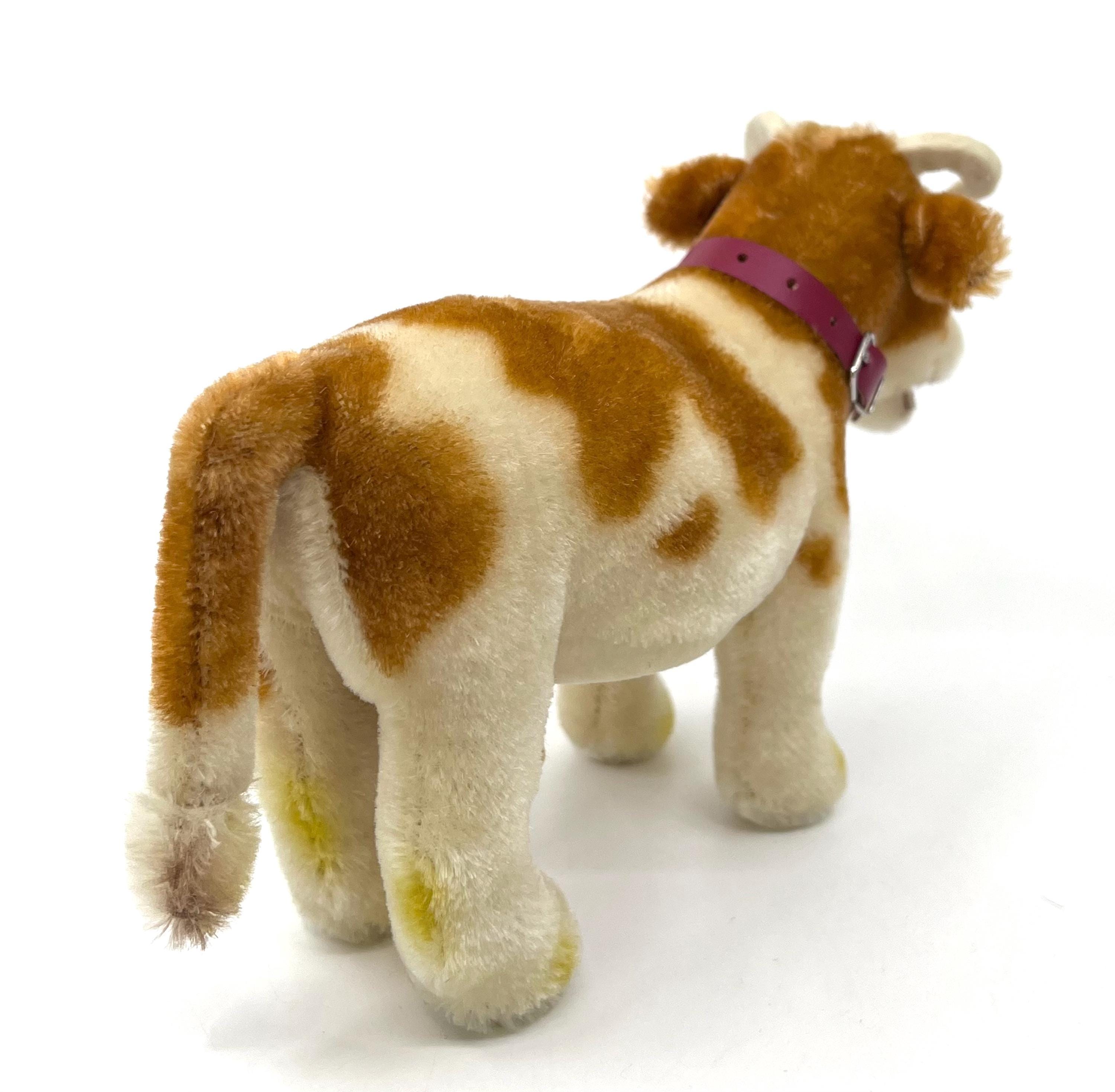 Steiff Bessy Cow 1960s ID Chest Tag 17 Cm 7 Inches Felt Udder