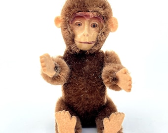 Well Loved Antique Schuco Yes No Bellhop Monkey - Etsy