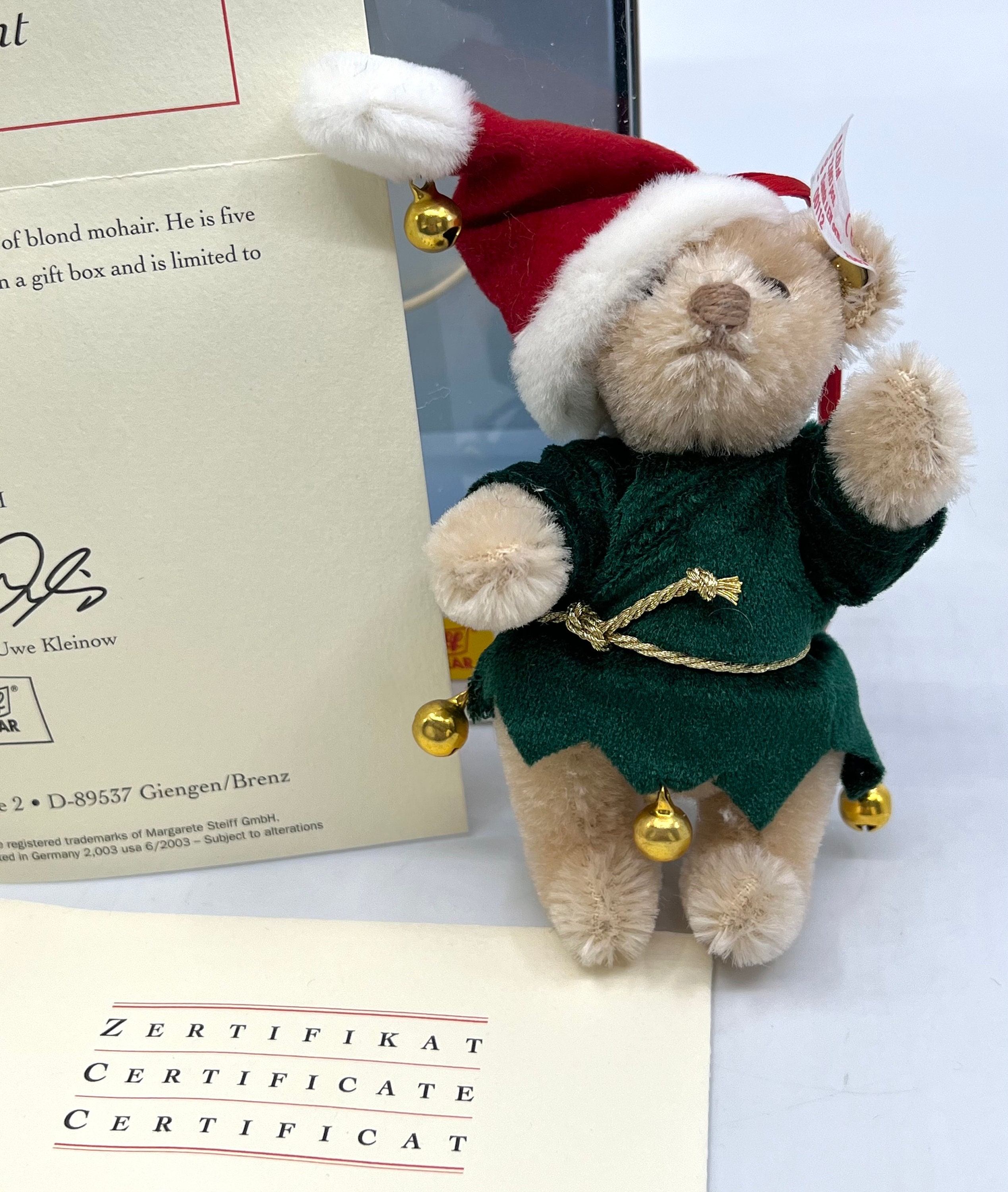 Steiff Ornament Santa 2003 ミントインボックス Steiff 0 Ornament