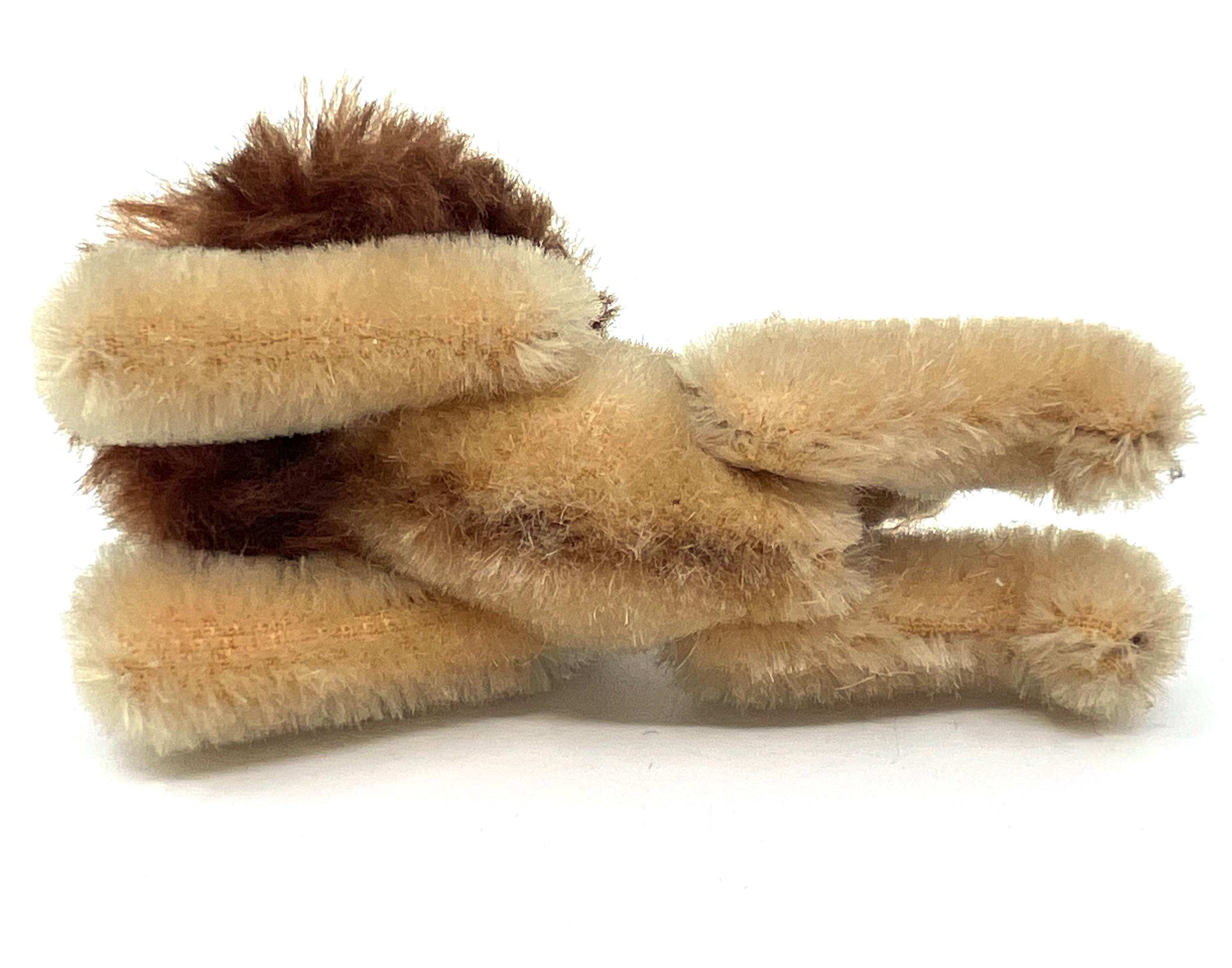◆シュコ/シュコー◆ノアの箱舟シリーズ「ミニチュアライオン」◆Schuco◆ Schuco Germany Noahs Ark Lion Mohair Plush Over Metal 1960
