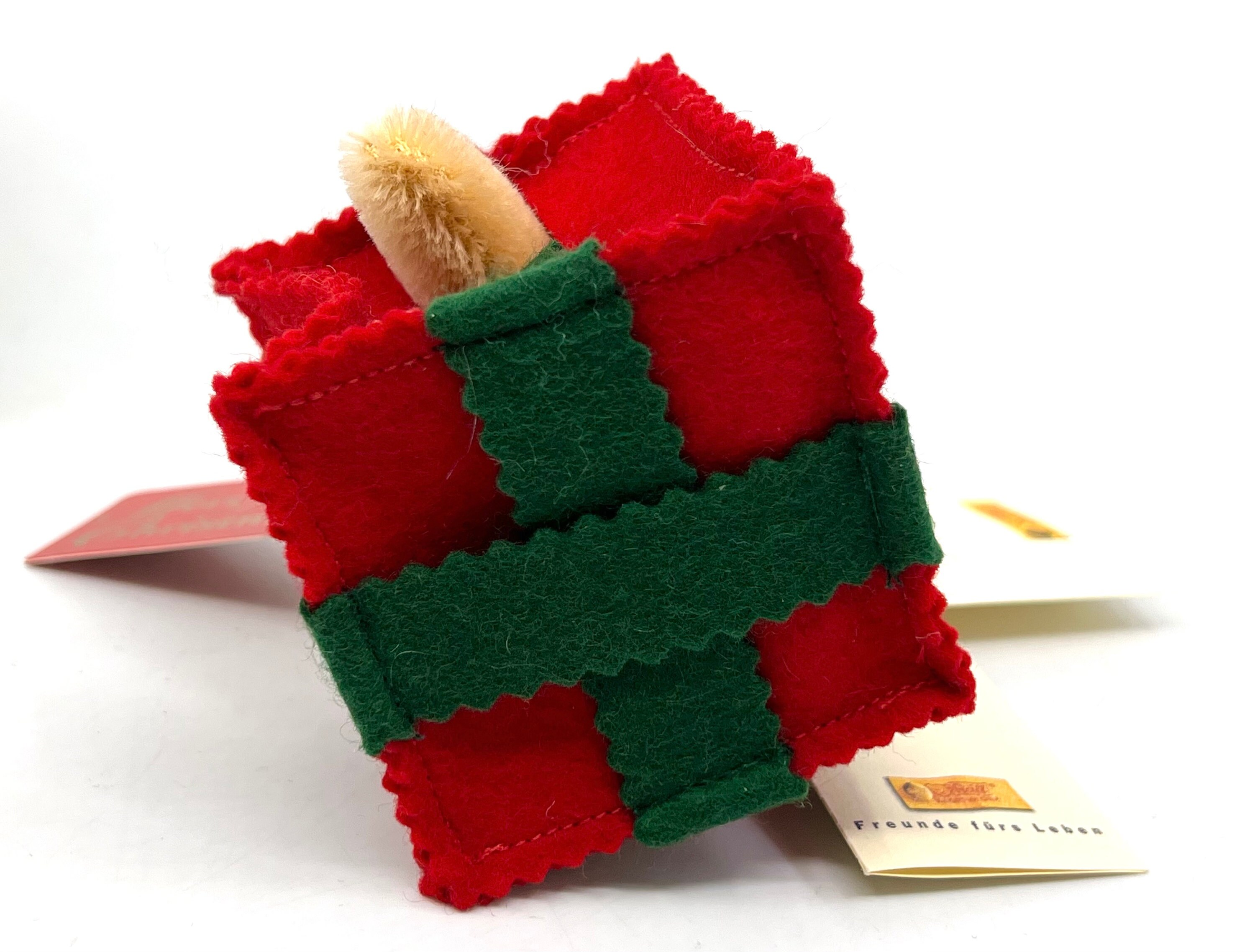 シュタイフ　オールラップアップ　1999　ベア　オーナメント　プレゼント Steiff All Wrapped up 1999 Teddy Bear Gift Christmas Tree Ornament