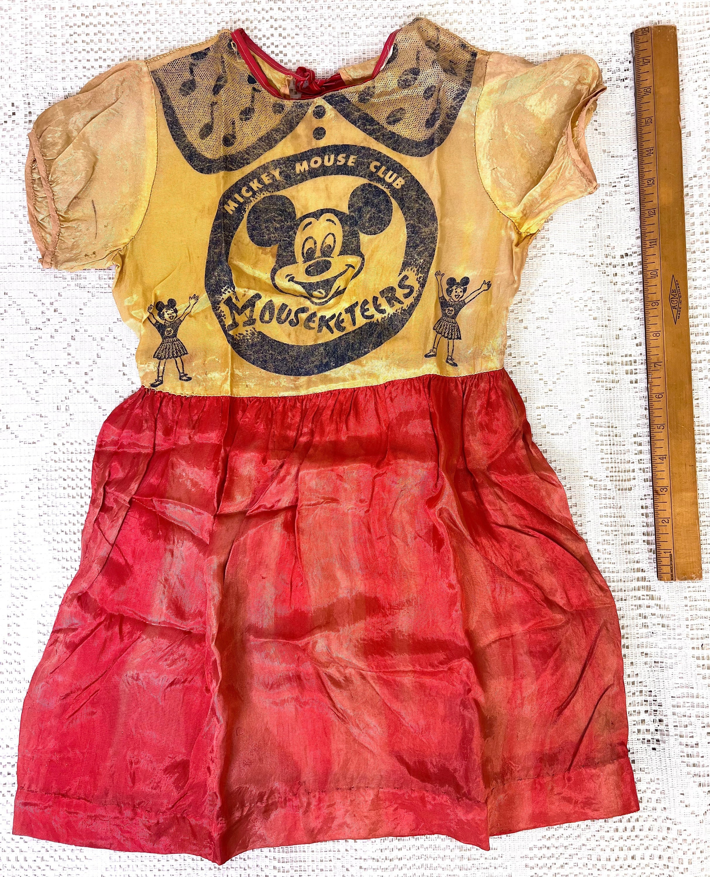 t　コスチューム　ハンドメイド ミッキーマウスクラブ マウスケティアーズ 1950年代 子供用