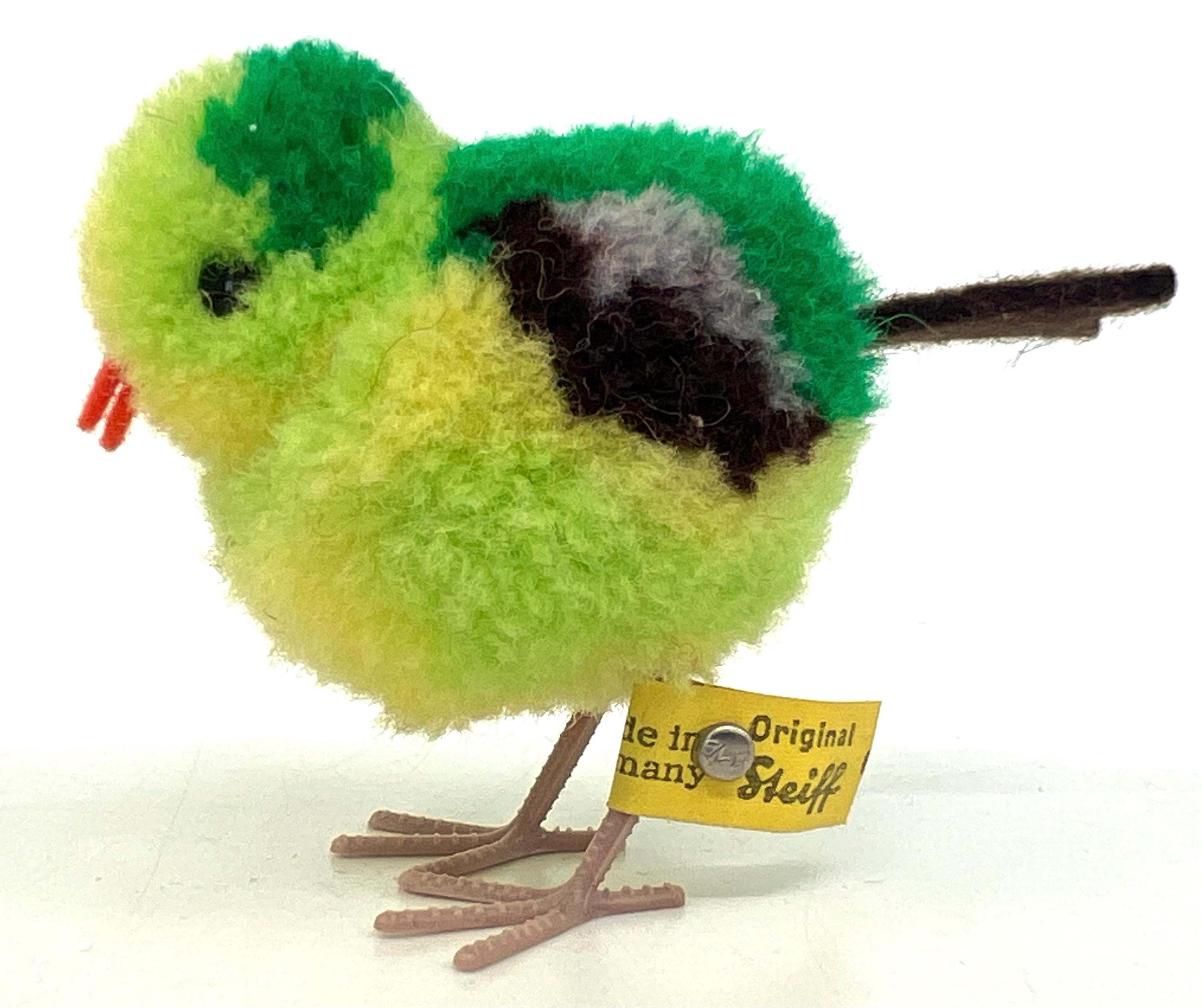 シュタイフ★Woolen Parrot ＆ Bird★ぽんぽんオウム & バード 101071_102078_black_sf_1024x.