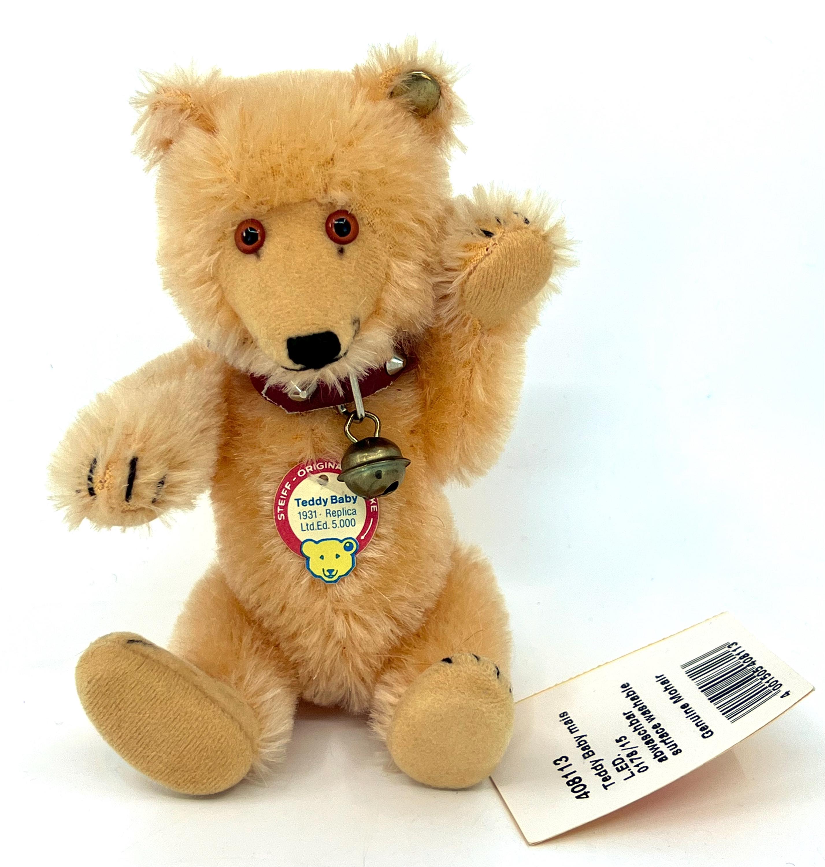 テリマルさま専用 シュタイフ「レプリカ1931 テディベイビーMaize」 Steiff Germany Teddy Baby 1931 Limited Edition Mini Bear