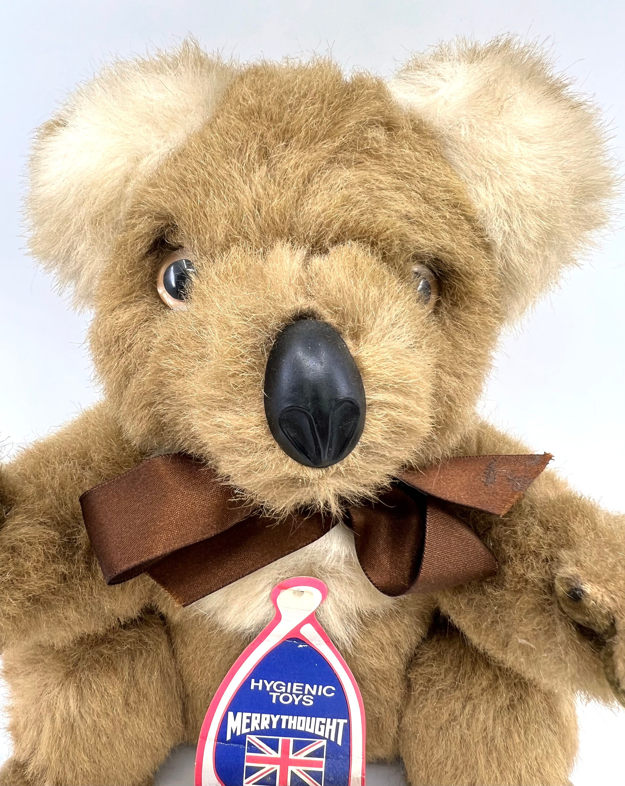 【ビンテージ】Merrythought ルパート　ぬいぐるみ Merrythought England Plush Koala Bear 1990s Hang Tag Seam Label