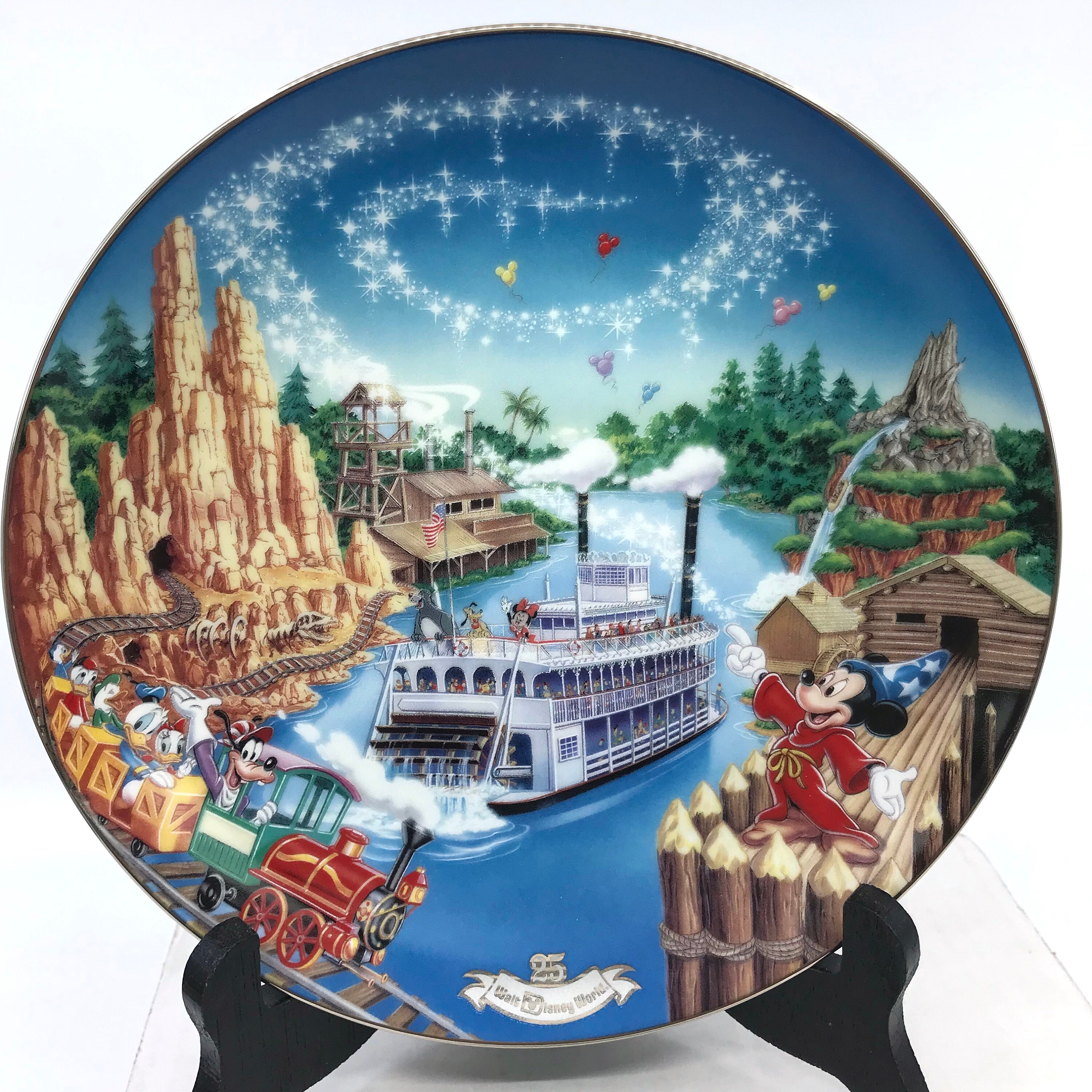 Walt Disney World Frontierland Porcelain Collector Plate No 5 in