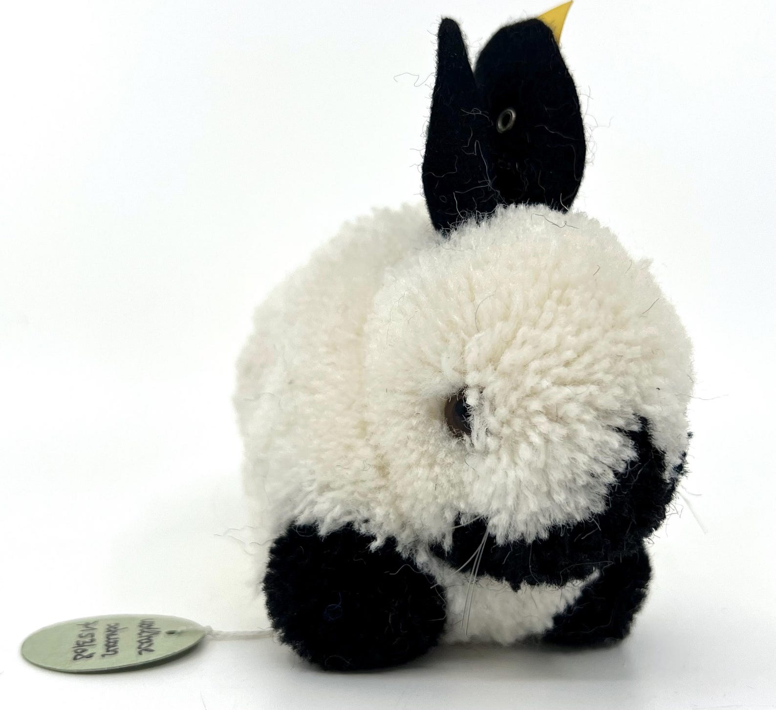 Woolen Rabbit Steiff Woolen Rabbit 1968 Official Archive Tag and ID Button and Flag 8 ...