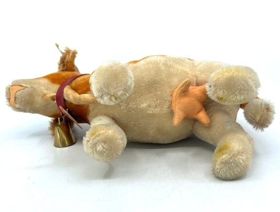 Steiff Bessy Cow 1960s ID Button and Tags 17 Cm 7 Inches
