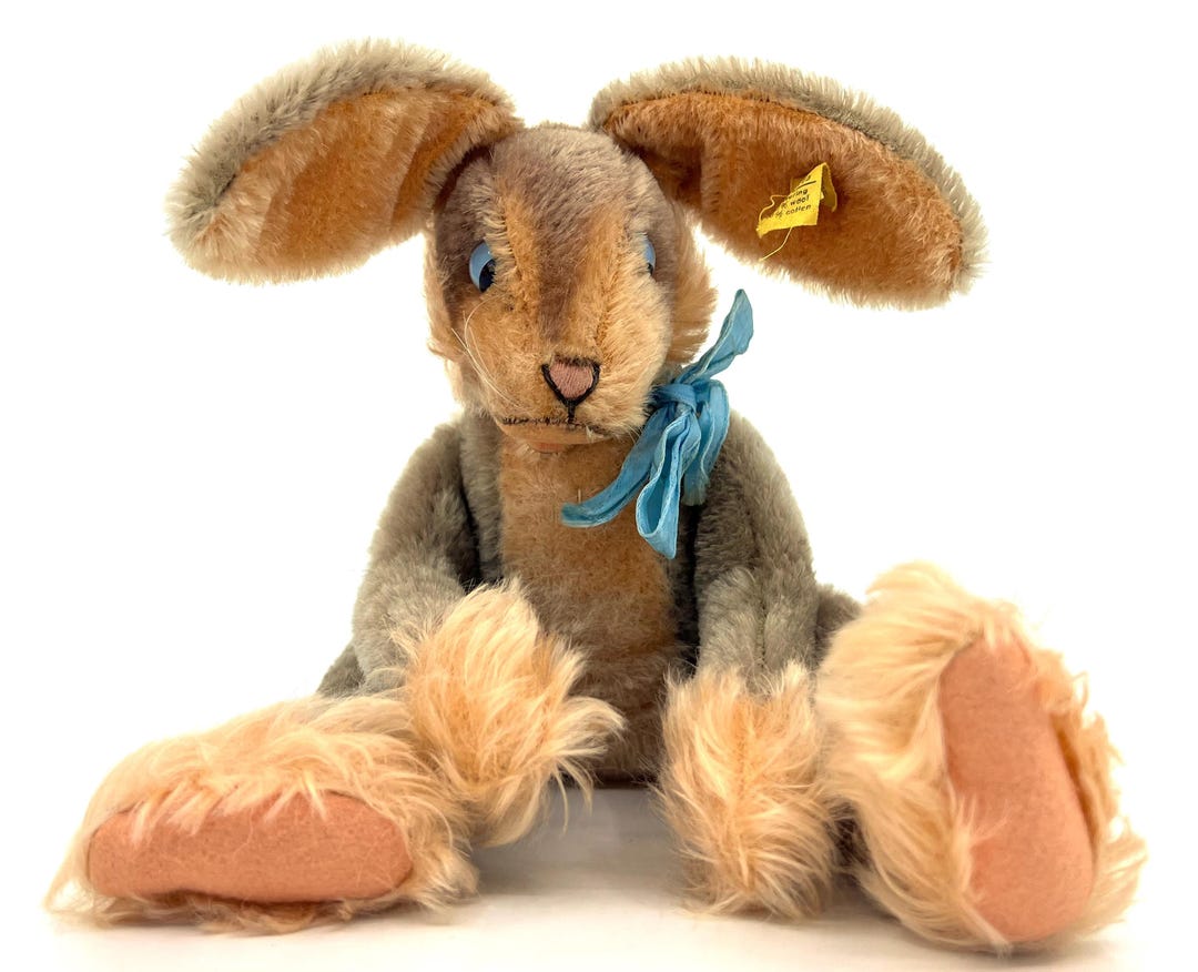 Steiff Germany Lulac Floppy Dangling Rabbit Mohair Plush 43 Cm 17 ...
