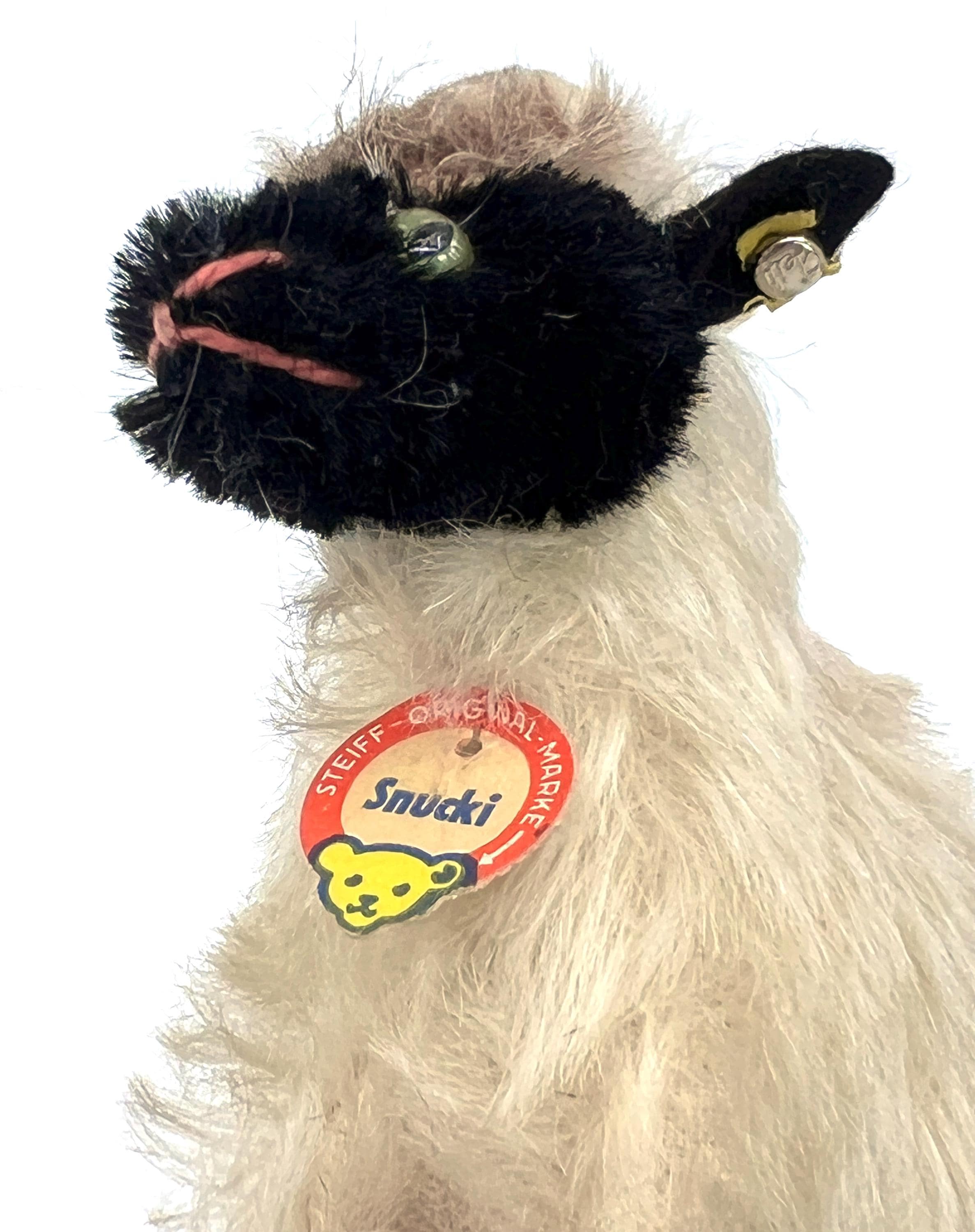 Steiff Snucki Mountain Sheep Mohair Plush 12cm 5 Inches ID Button
