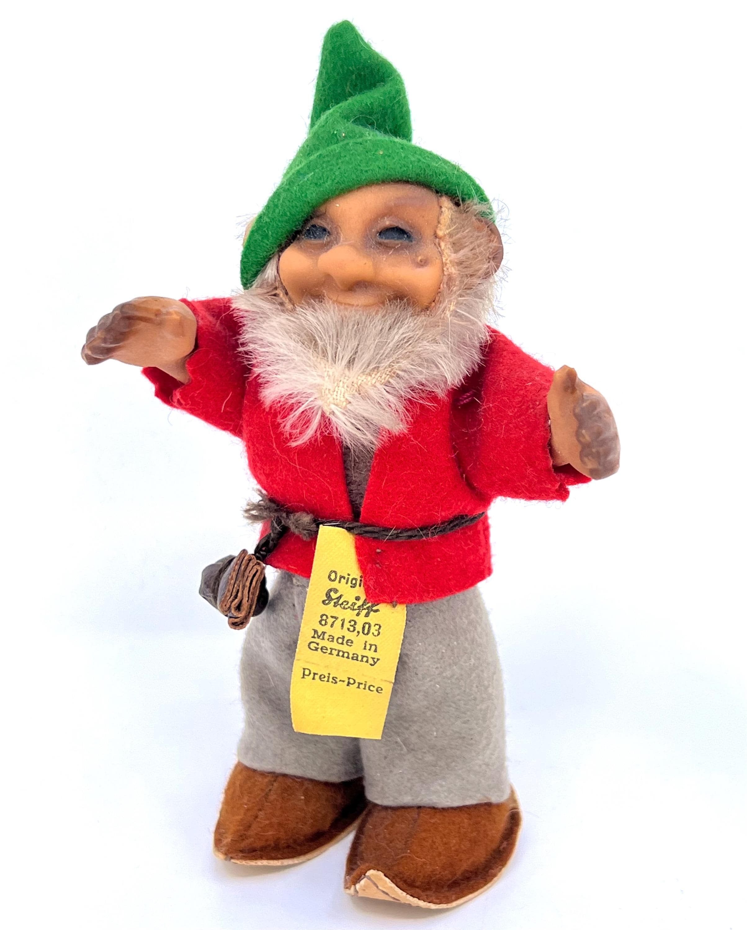 Steiff Pucki Dwarf 1960s Doll 13 Cm 5 Inches ID Button and Tag