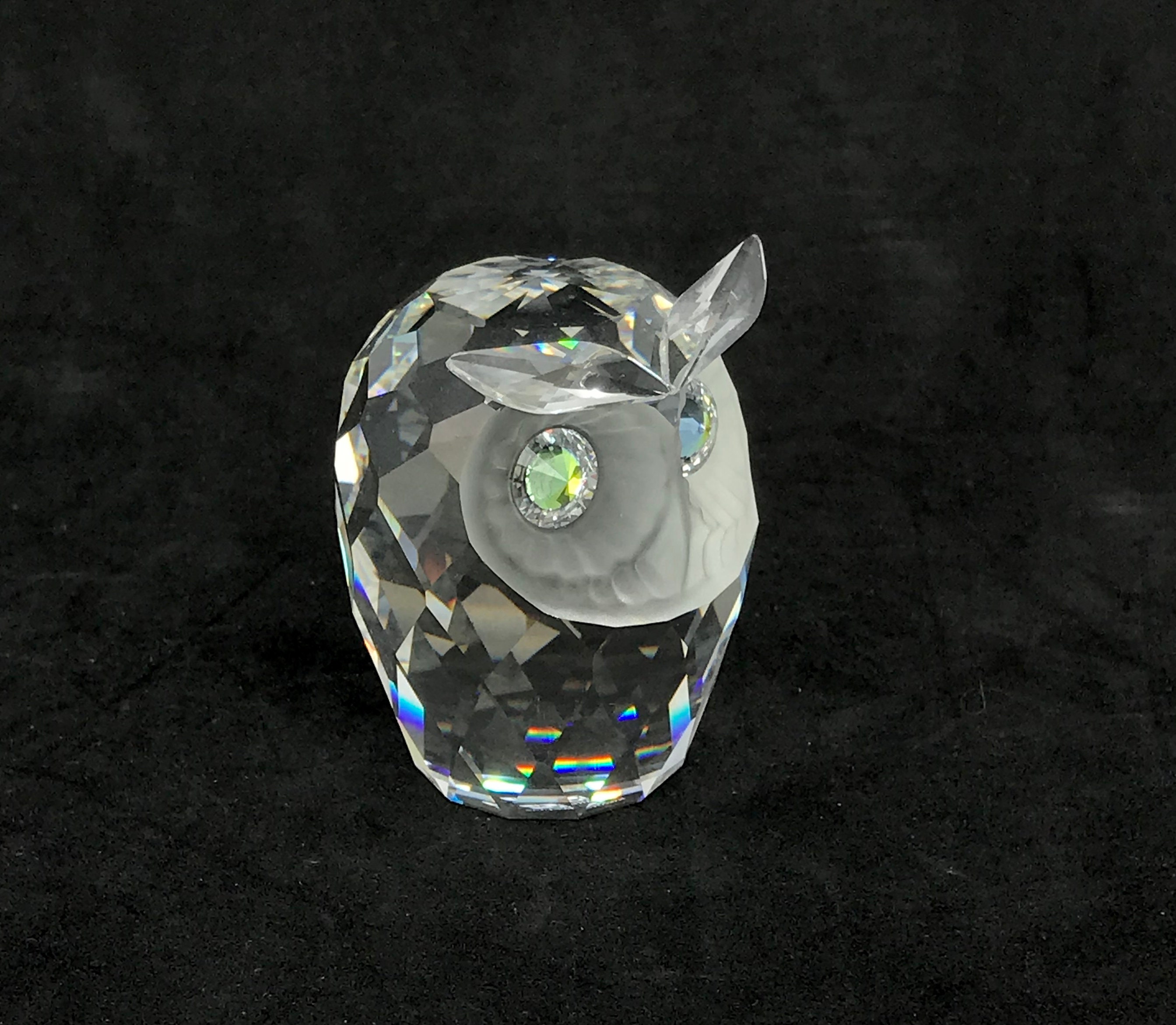 Swarovski Austria Silver Crystal Large Owl 1979 Original Box Swarovski Austria Silver Crystal Large Owl 1979 Original Box