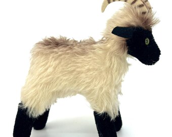 Steiff Snucki Mountain Sheep Mohair Plush 17 Cm 7 Inches ID Button